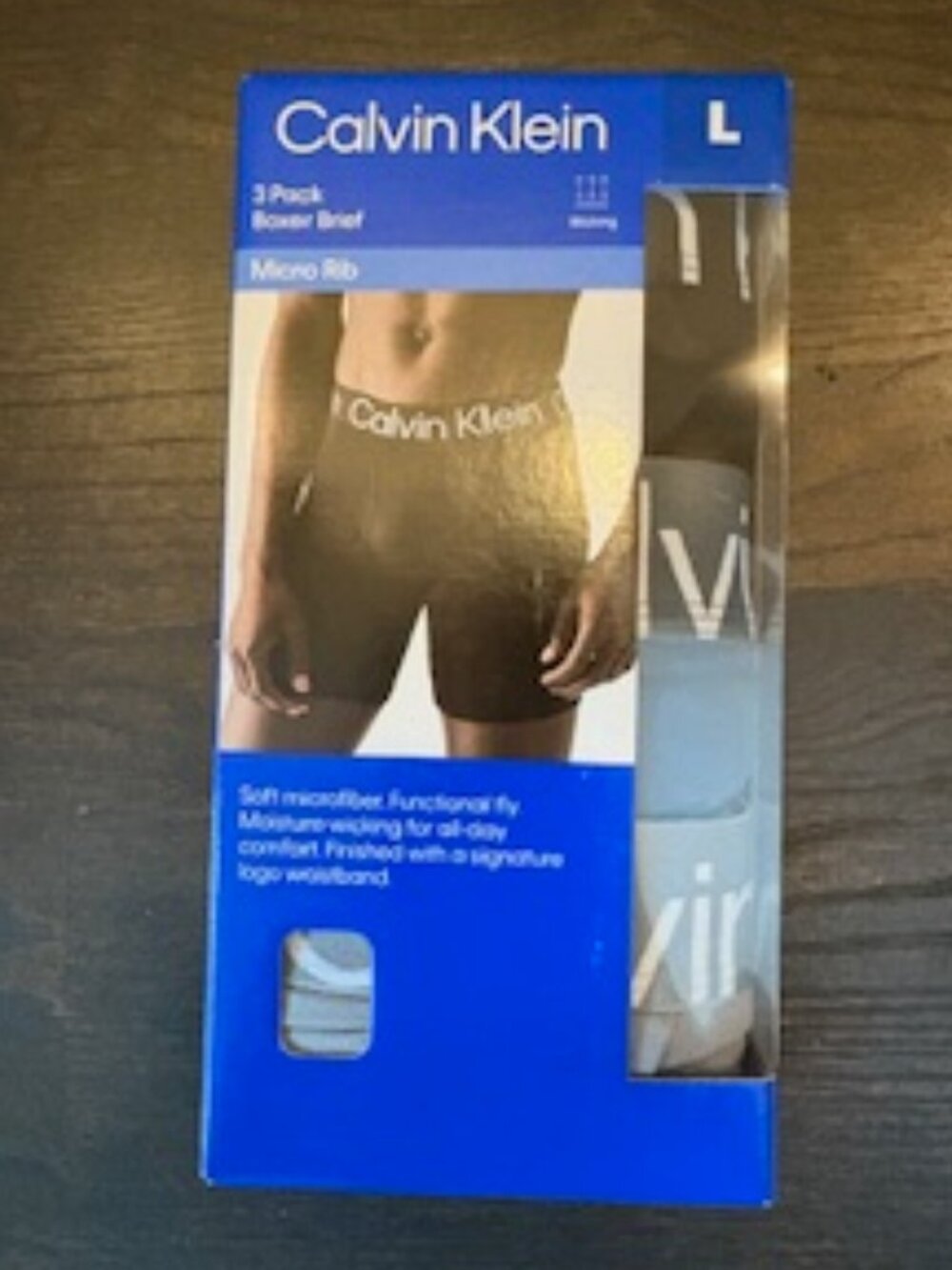 Calvin Klein 3 Pack Boxer Briefs - Large - NWT
